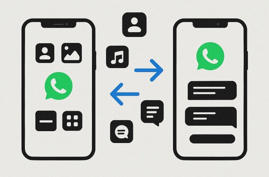 phone and whatsapp transfer difference