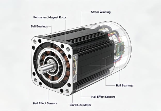 24V BLDC motor