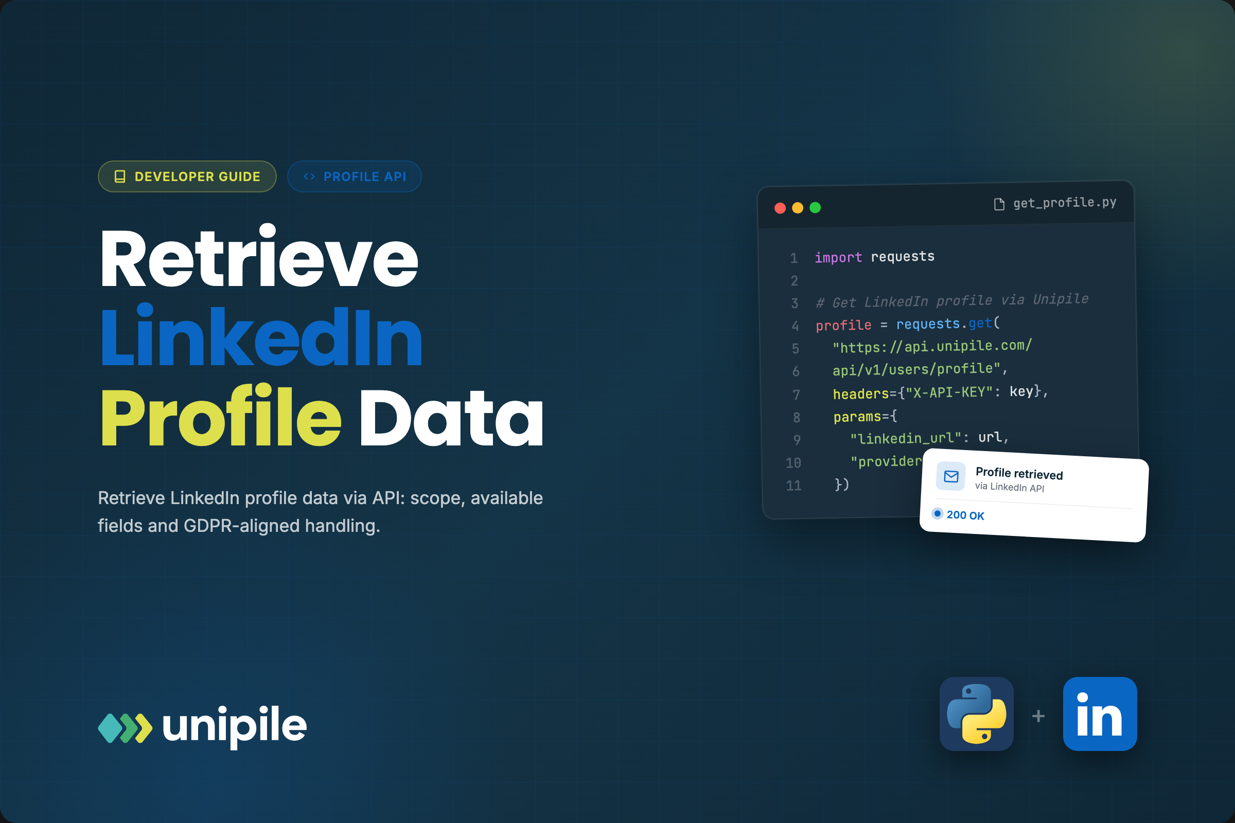 linkedin profile api